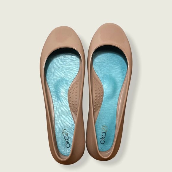 Oka B Size 7 Chai Taylor Ballet Flats Waterproof - Picture 3 of 4
